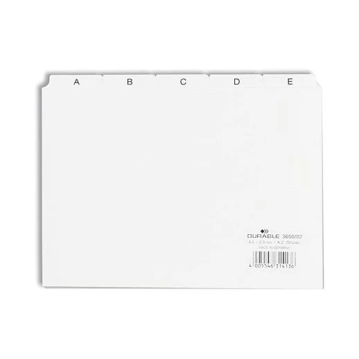 Leitregister A - Z (A5 quer) 1 Stück weiß — image 1