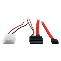 Inter-Tech Kabel Slim DVD Anschluss SATA + Power 0,6m/0,6m