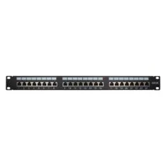 Inter-Tech 19" Patchpanel Cat.5e STP 24 Port Metall