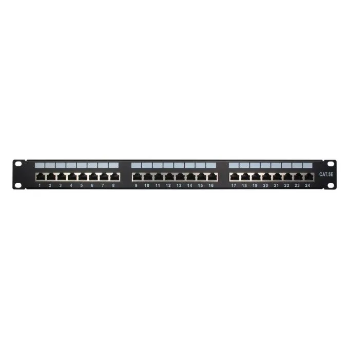 Inter-Tech 19" Patchpanel Cat.5e STP 24 Port Metall — image 1