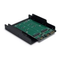 Inter-Tech Trägerrahmen KT005B PCI 3,5" 2xSATA -> 2xM.2 SATA retail