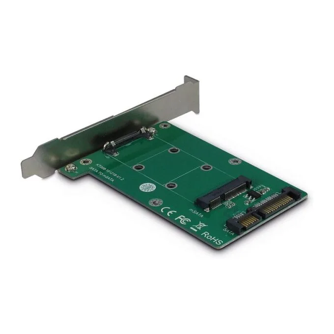 Inter-Tech Trägerkarte KT008A PCI SATA -> mSATA retail — image 1