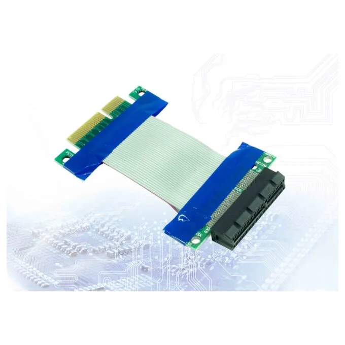Inter-Tech Riser Card Extender 5 cm PCIe x4 flexibel — image 1