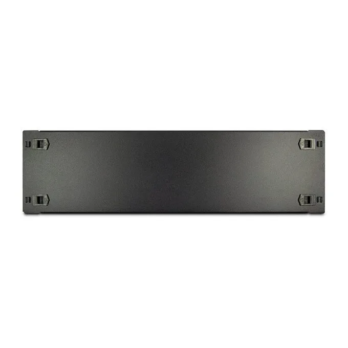 Inter-Tech 19" Blindplatte, schwarz 3HE, geklippt — image 1