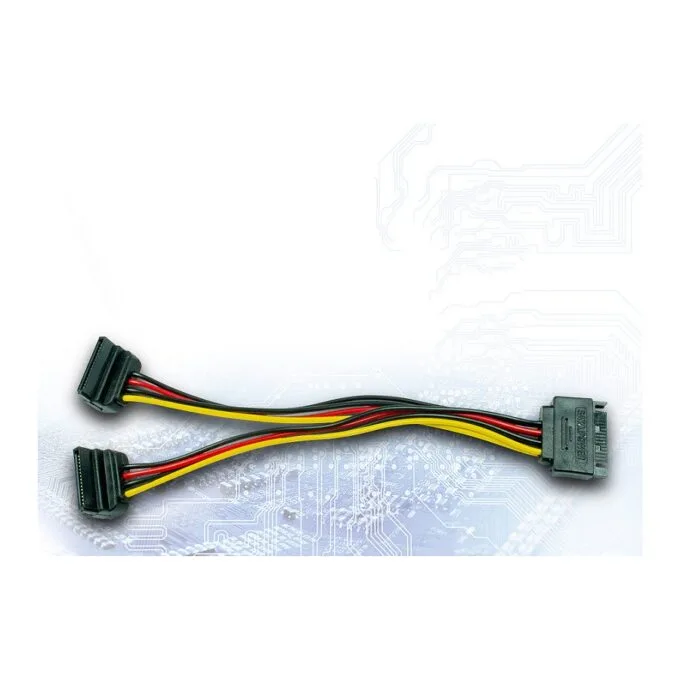 Inter-Tech Adapter 1xS-ATA -> 2x S-ATA, 0,15m retail — image 1