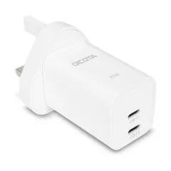N Dicota 2-port GaN Wall Charger (45W) UK white