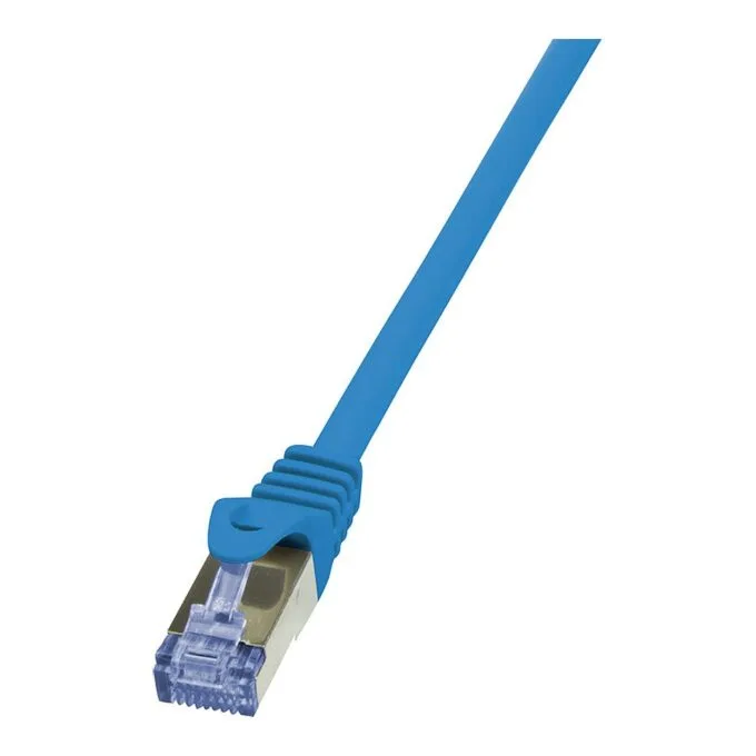 Patch Cable Cat.6A S/FTP blue 0,25m, PrimeLine — image 1