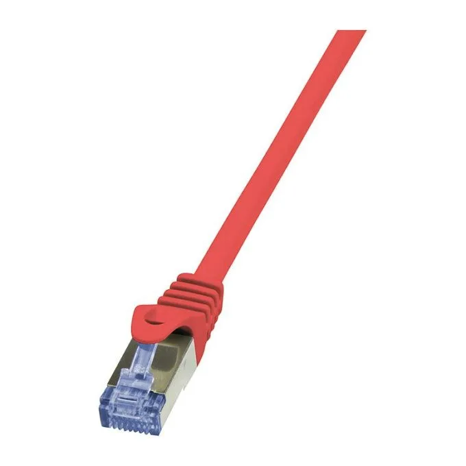 Patch Cable Cat.6A S/FTP red 0,25m, PrimeLine — image 1