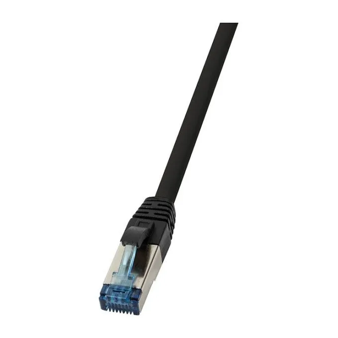 Patch Cable Cat.6A S/FTP - PUR 1,00m, black — image 1