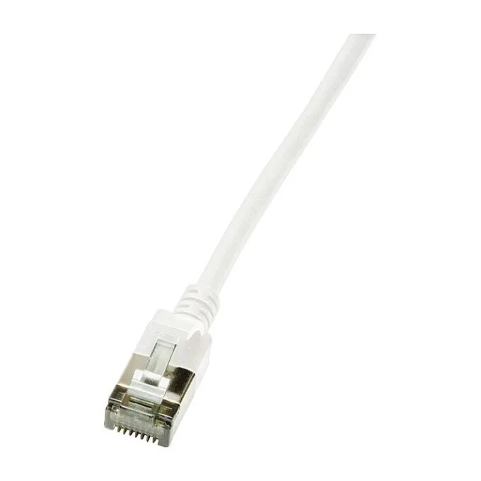 Patch cable Cat.6A TPE SlimLine white 5,0m — image 1