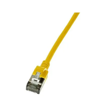 Patch cable Cat.6A TPE SlimLine yellow 3,0m — image 1