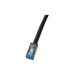Outdoor PE Patch Cable CAT.6A S/FTP, black, 0.5m — image 1