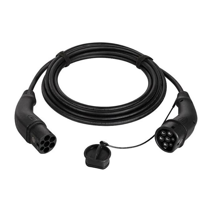 EV charging cable, Type 2, 3-phase, 32 A, 22 kW, 7.5 m — image 1