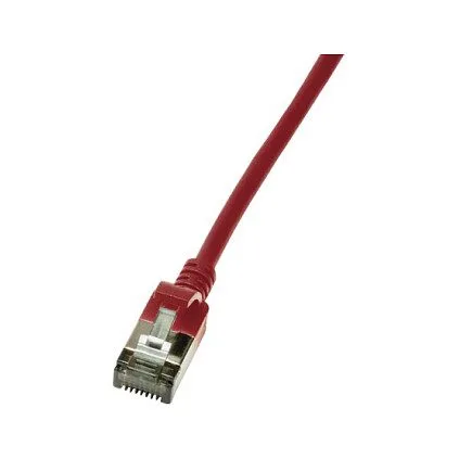 Logilink Patch cable Cat.6A TPE SlimLine red 0,5m — image 1