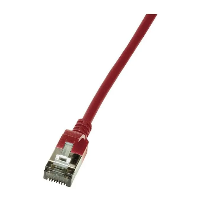 Logilink Patch cable Cat.6A TPE SlimLine red 5,0m — image 1