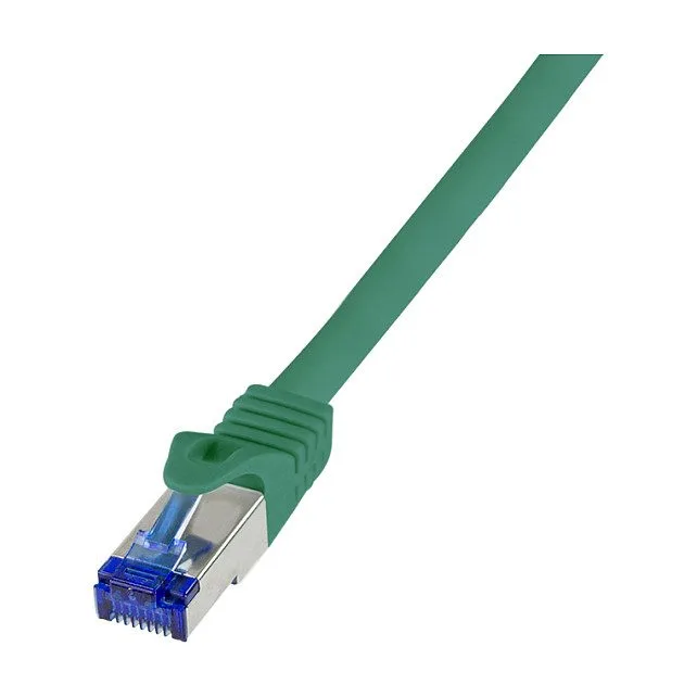 Logilink Patch cable Cat.6A S/FTP Ultraflex GHMT certified, green 0.25m — image 1