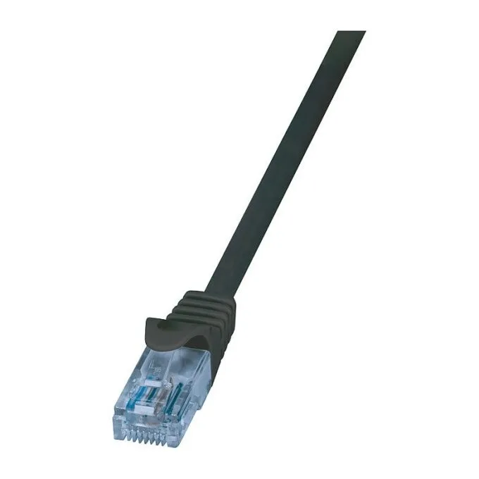 Logilink Patch Cable Cat.6A U/UTP, black, 1,00m — image 1