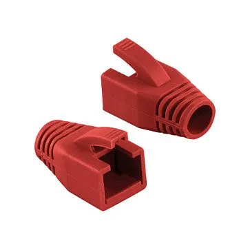 Logilink Modular RJ45 Plug Cable Boot 8mm red, 50pcs — image 1