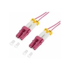 Logilink Super slim OM4 fiber patch cord LC-LC duplex, 1.0 m