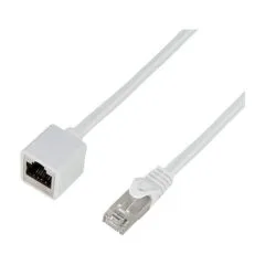 Logilink Cat.6A premium patch cable extension, white, 5 m