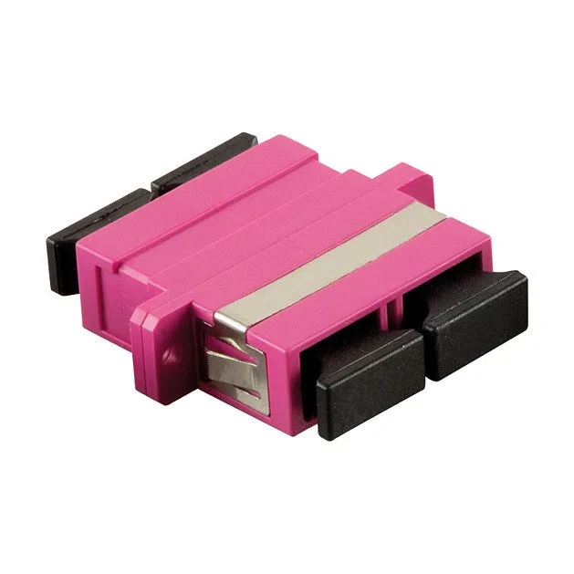 Logilink Fiber Adapter SC Duplex with flange, violet — image 1