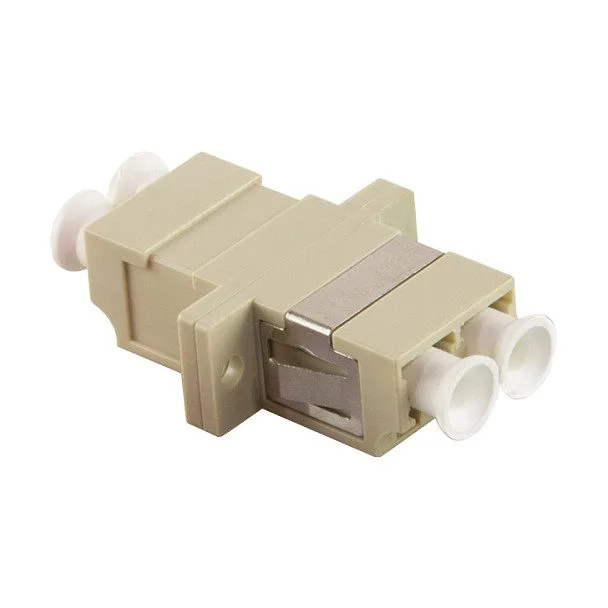 Logilink Fiber Adapter LC Duplex with flange, beige — image 1