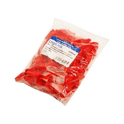 Logilink Modular RJ45 Plug Cable Boot 5.8mm red, 100 pcs. — image 1