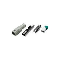 Logilink USB 2.0 connector for self assembling, B/M, crimp type, grey — image 1