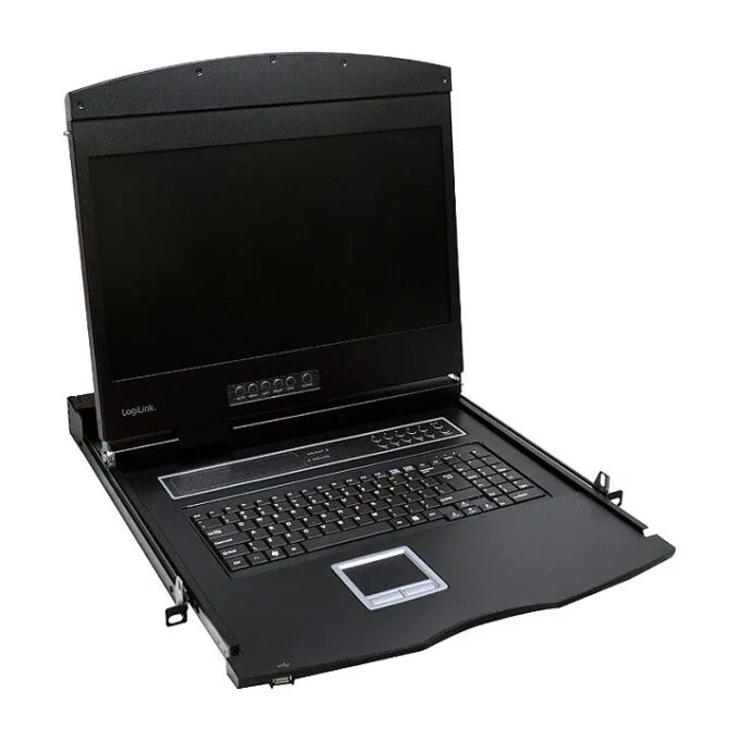KVM Console with 19" LCD Screen, VGA, German keyboard layout — image 1