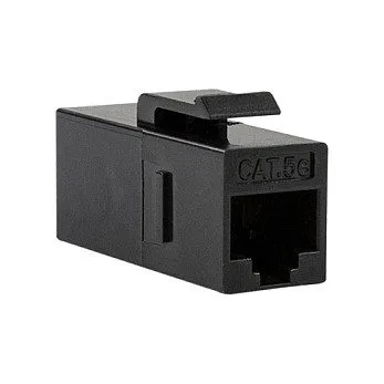 Logilink Keystone Coupler Cat.5e UTP, 2xRJ45, black — image 1