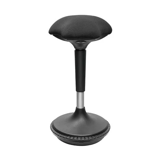 Height adjustable wobble stool for sit-stand desk — image 1
