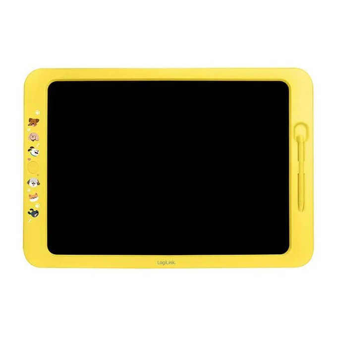 LCD Writing Tablet, 19.0", multi color, yellow — image 1