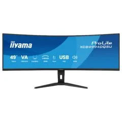 124,5 cm (49") 5120 x 1440 Pixel iiyama XCB4994DQSU-B1 32:9 Dual QHD VA 2 ms 120 Hz HDR DisplayPort HDMI USB-Hub Height VESA Speaker
