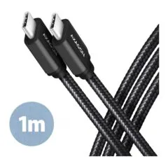 AXAGON BUCM3-CM10AB Kabel USB-C 3.2 Gen 1 auf USB-C 3.2 Gen 1, schwarz - 1m