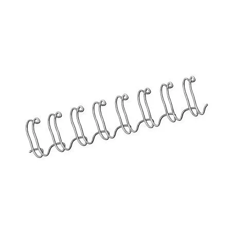 Drahtbinderücken silber 8mm 100er Pack — image 1