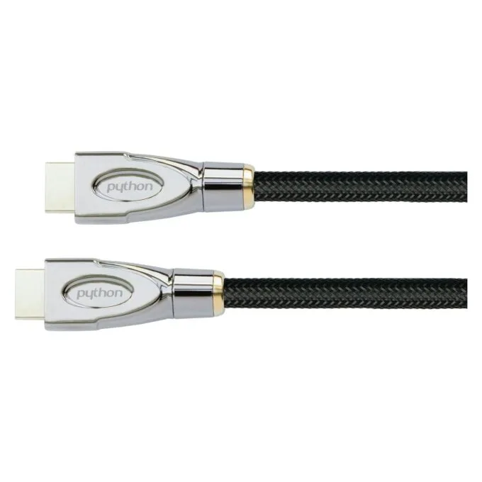 Python HDMI® 2.0 Kabel 4K2K Nylongeflecht schwarz 3m — image 1