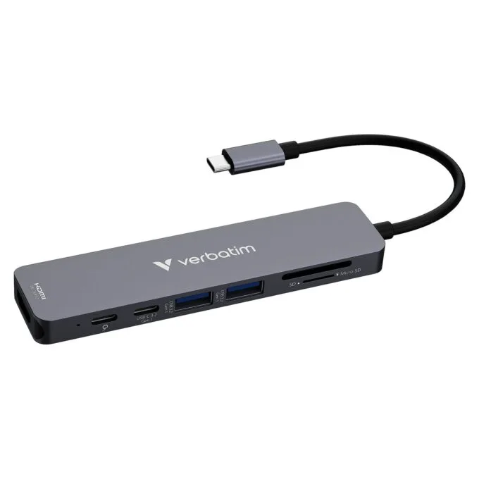 D VERBATIM USB-C Essentials Multiport Hub 7 Anschlüsse — image 1