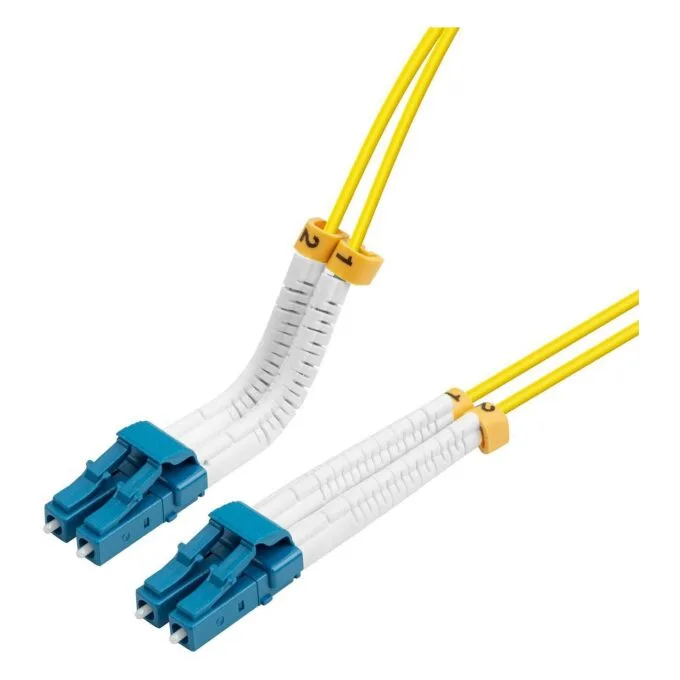 LANVIEW Bendable LC-LC Singlemode Fibre Cable Duplex 1m OS2 — image 1