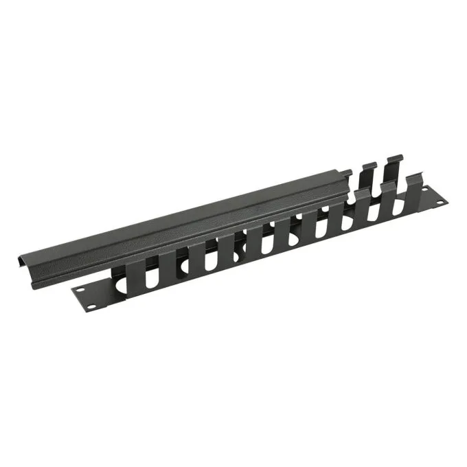 LANVIEW 1U 19inchSLIDING COVER Cable Management PANEL BLACK — image 1