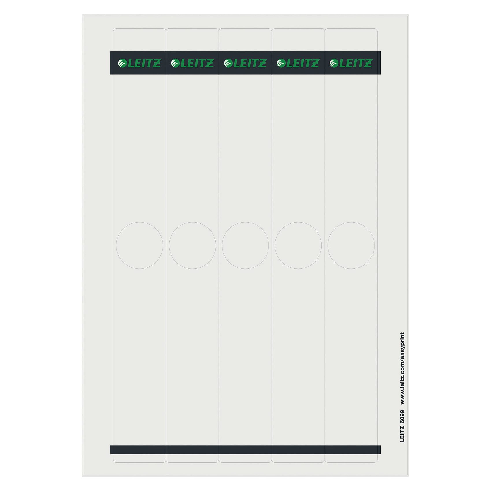 LEITZ Ordneretiketten für 5 cm Rückenbreite 34,0 x 279,0 mm