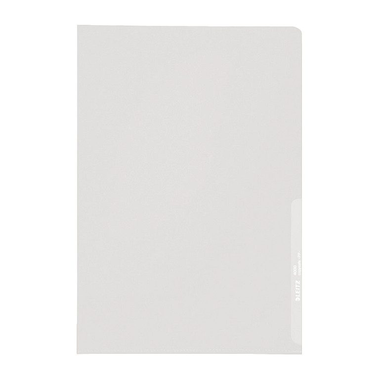 Standard LEITZ Sichthüllen Standard 4000 DIN A4 transparent genarbt 0,13 mm – 100 Stück