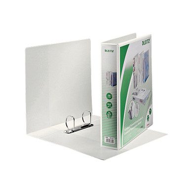 LEITZ Präsentationsringbücher 2-Ringe DIN A4 6.3 cm weiß