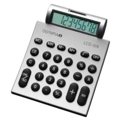 Olympia Taschenrechner LCD-308 silber
