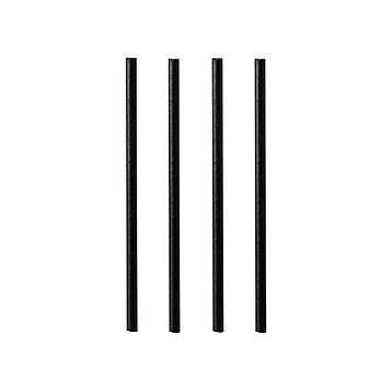 PAPSTAR Cocktail-Strohhalme pure schwarz