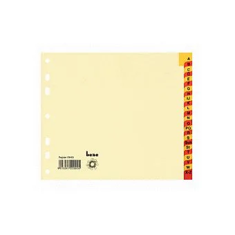 bene Ordnerregister Halbformat, Überbreite A-Z DIN A4 — image 1