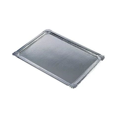 PAPSTAR Einweg-Servierplatten silber — image 1