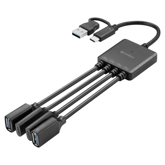 Hub - USB-C/USB-A to 2A+2C Splitter — image 1