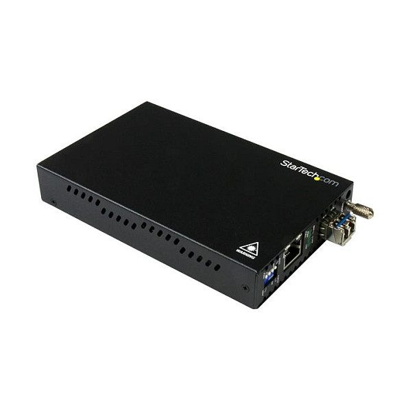 StarTech Gigabit Ethernet Kupfer auf LWL Medienkonverter – SM LC – 10 Km – Ethernet Medienkonverter – GbE Konveter