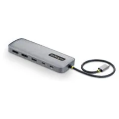 10-in-1 USB-C auf Dual DisplayPort Multiport Adapter 100W Power Delivery 2x4K 60Hz 5-Port 5Gbps Hub GbE Mini Dock