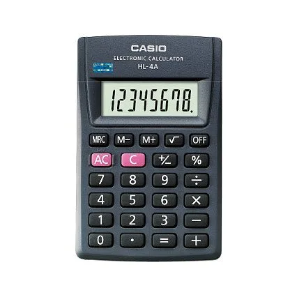 CASIO Taschenrechner HL-4A schwarz — image 1